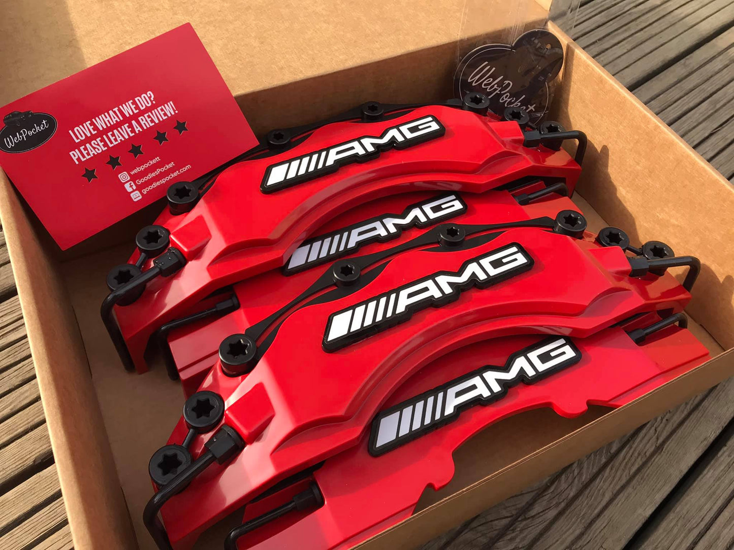 Mercedes Benz Red Big Brake Caliper Covers 4PCS / Mercedes Gift