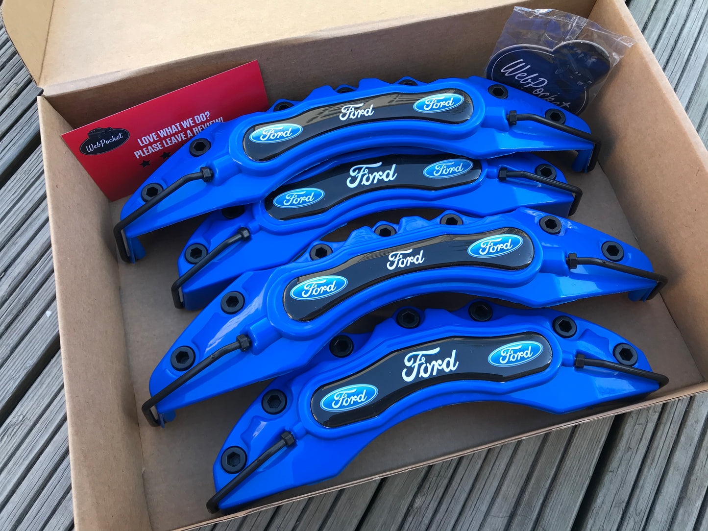 4pc Blue Ford Brake Caliper Covers / Car Accessories