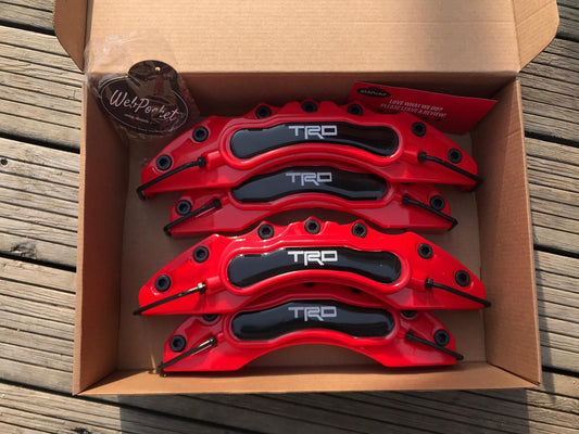 4pc Big Brake Caliper Covers for Toyota TRD Corolla Camry Avalon Yaris  Red