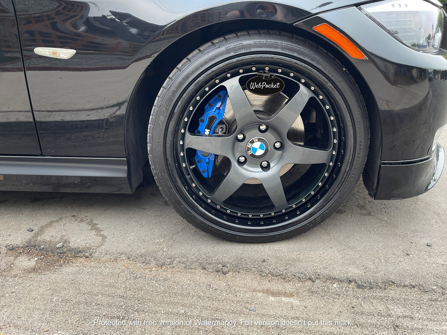 4pc Brake Caliper Covers for BMW Motorsport International Blue