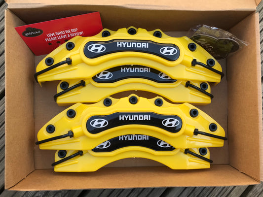 4pc Yellow Hyundai Brake Caliper Covers / Car Accessories