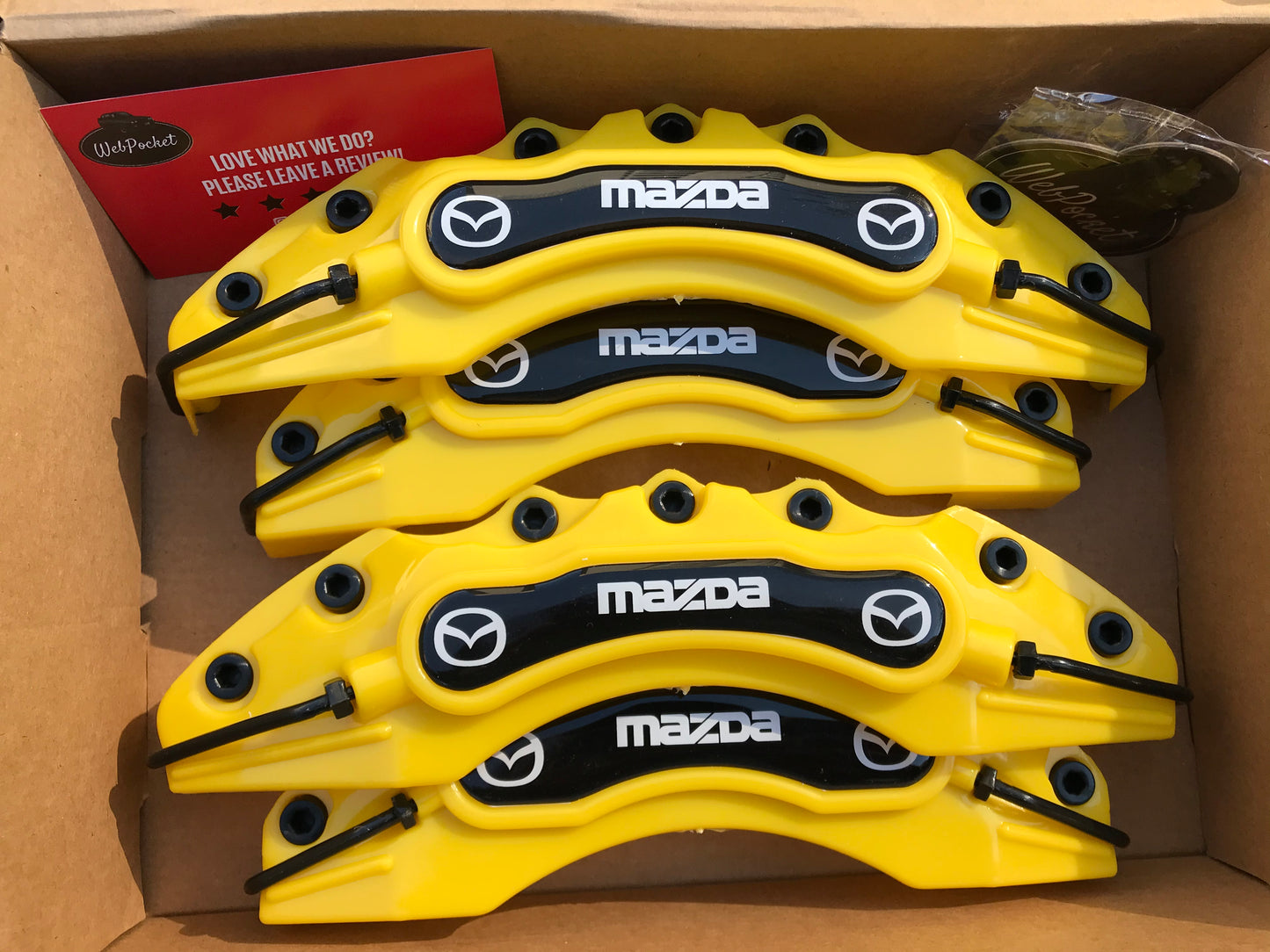 Buy 4pc Mazda Brake Caliper Covers Yellow online