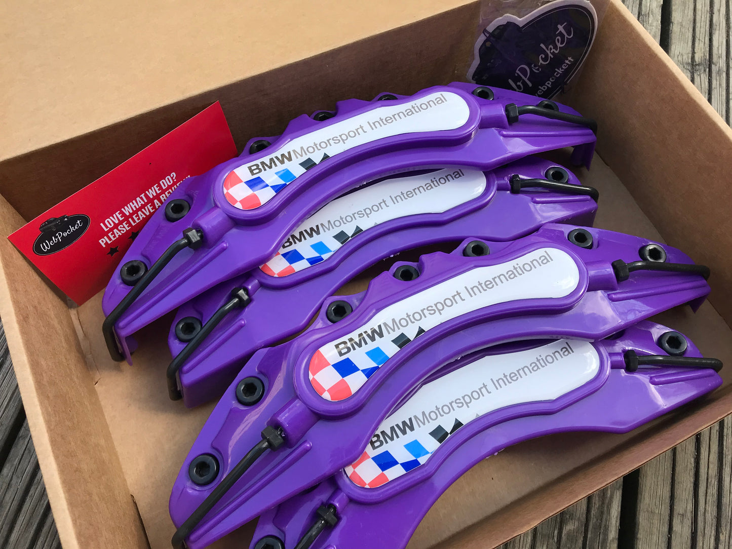 4pc Brake Caliper Covers for BMW Motorsport International Purple