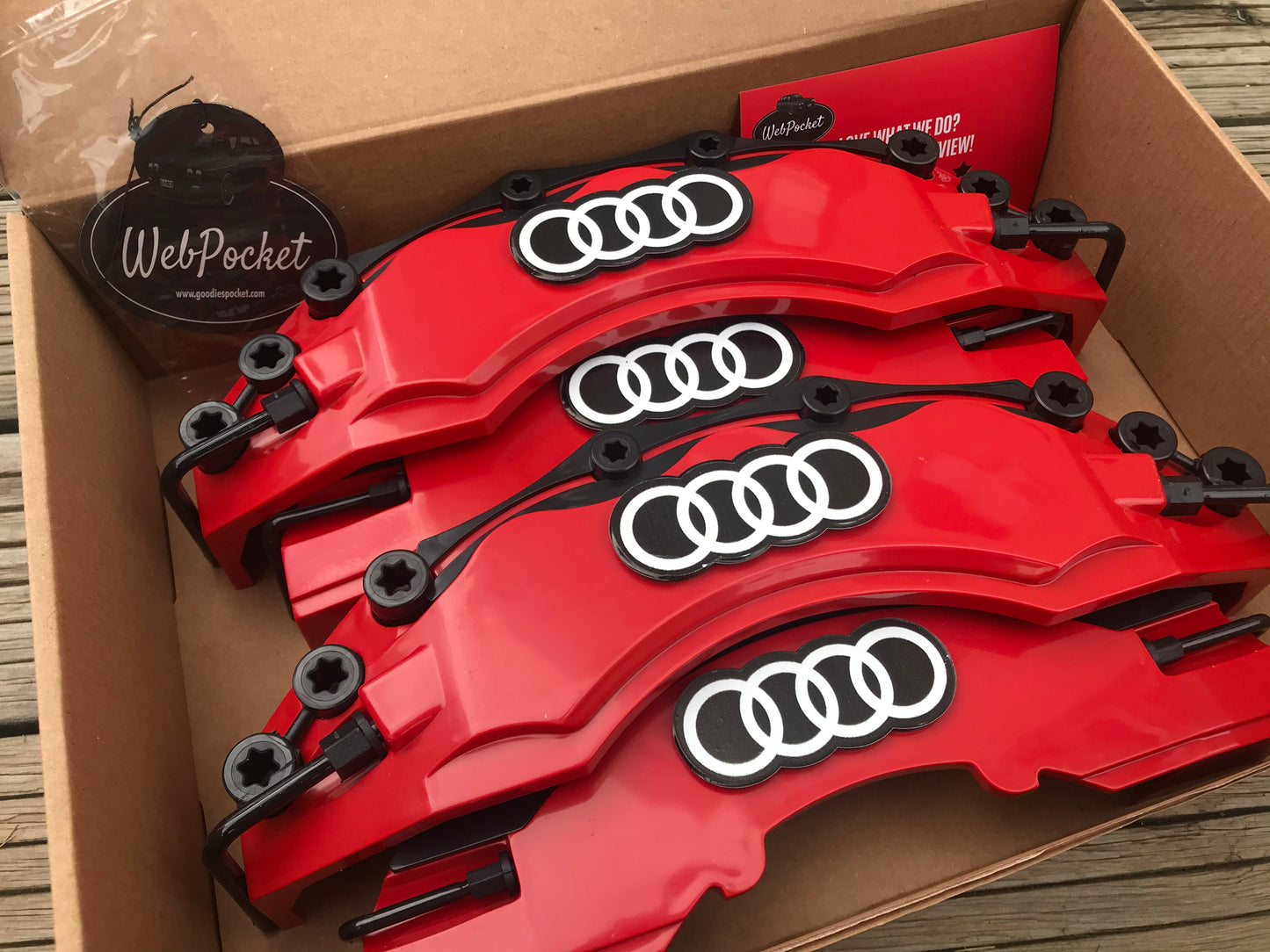 4Pc Brake Caliper Covers for Audi / Car Accessories