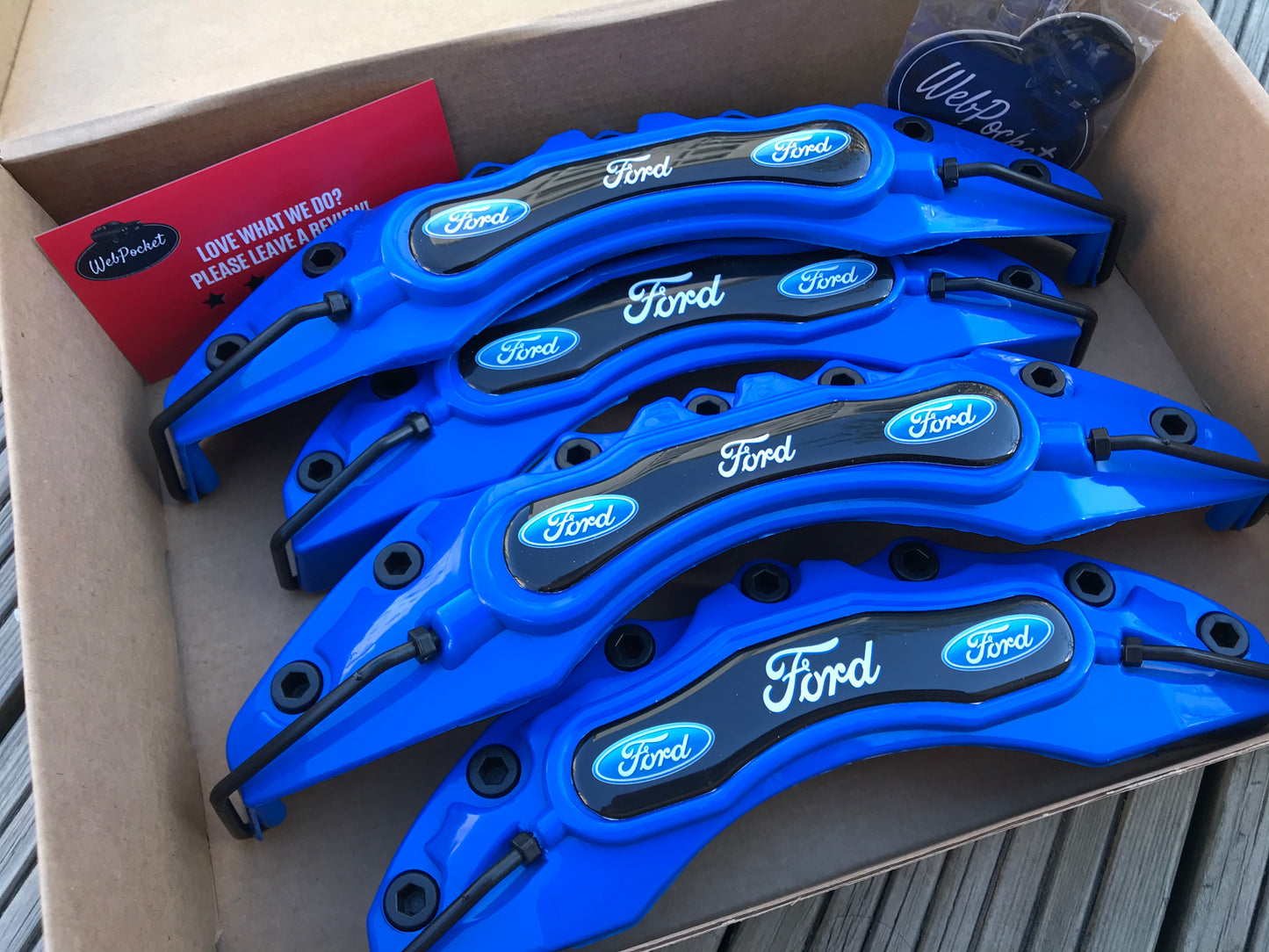 4pc Blue Ford Brake Caliper Covers / Car Accessories